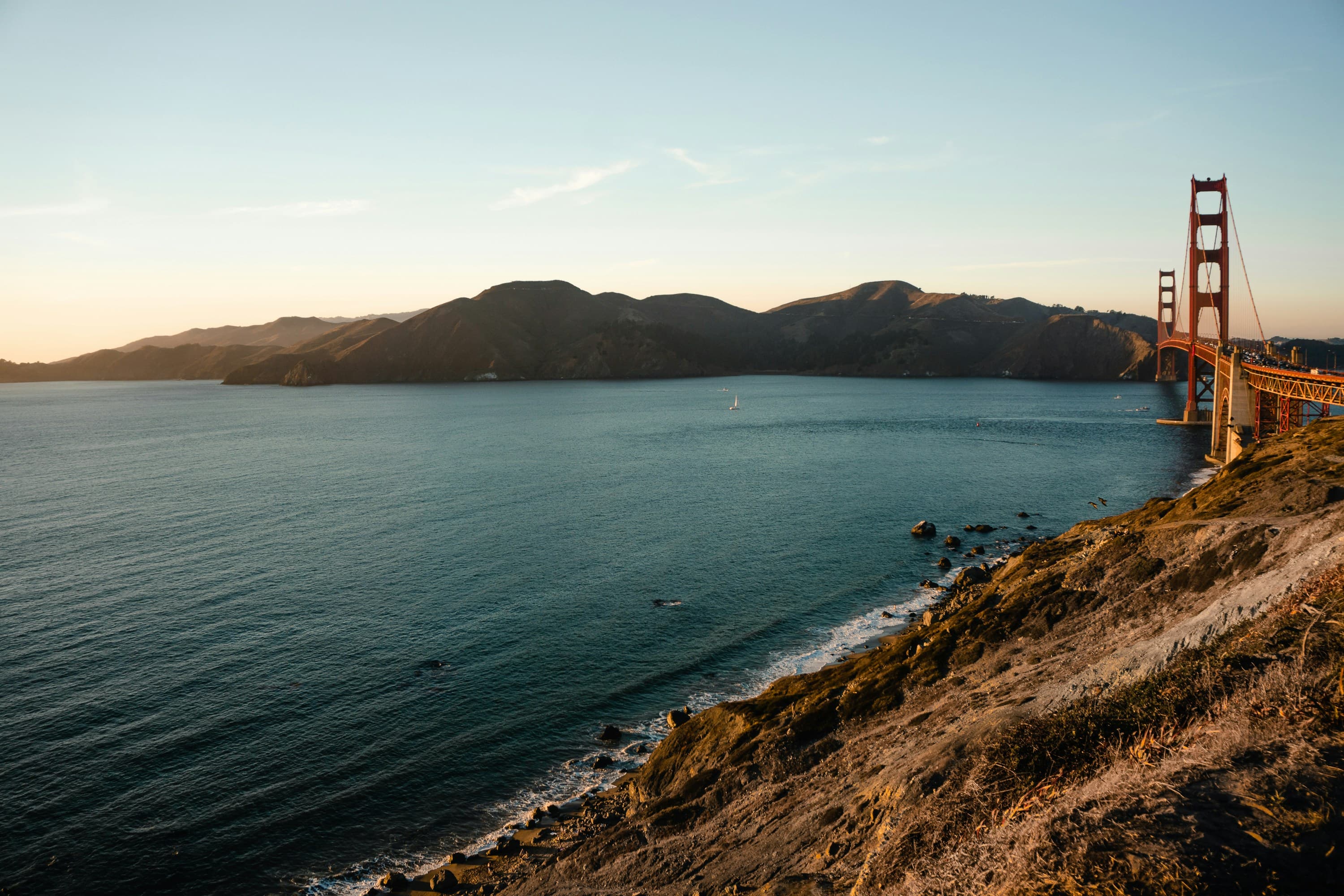 San Francisco Bay and the Golden Gate Bridge